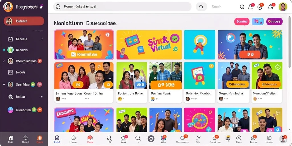 Tangkapan layar permainan yang penuh warna.