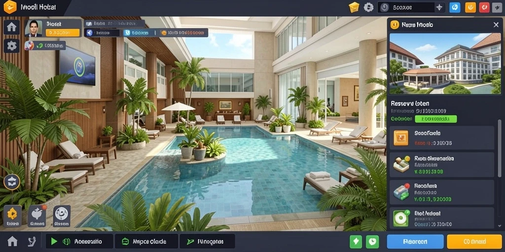 Menampilkan antarmuka permainan yang menarik dan interaktif.