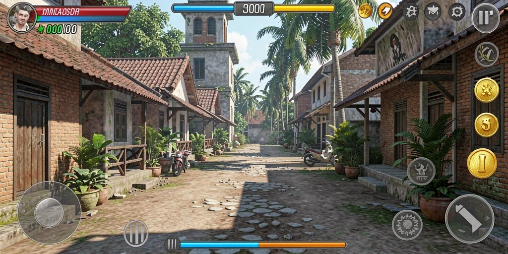 Tampilan awal game RAJAJUARA yang menarik dan penuh warna.